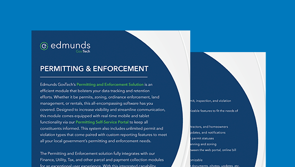 Permitting & Enforcement Product Sheet